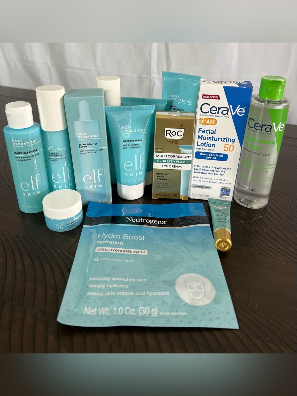 NWB - Hydrating Facial Care Haul - e.l.f., ROC, CeraVe, Neutrogena